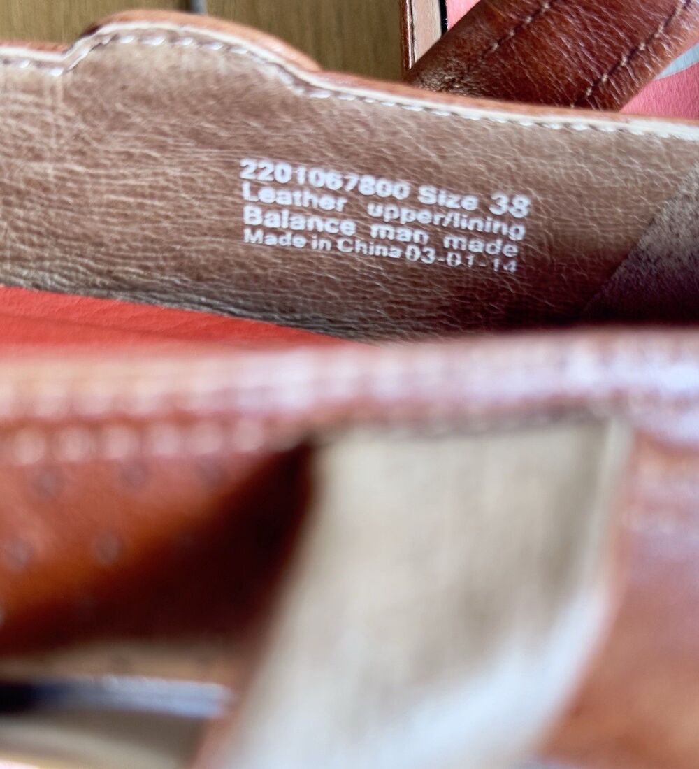 Dansko Deidra Women 38 7.5-8 Brown Leather Mary Jane Comfort Flats Hook Loop - Picture 8 of 8